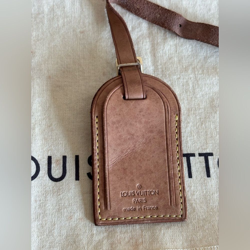 Authentic Louis Vuitton luggage id tag